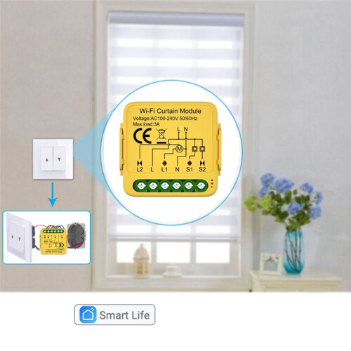 Tuya  Zigbee Curtain  Module Connected Roller Shutters Blind Motor  Life APP Works with Alexa GoogleHome 1