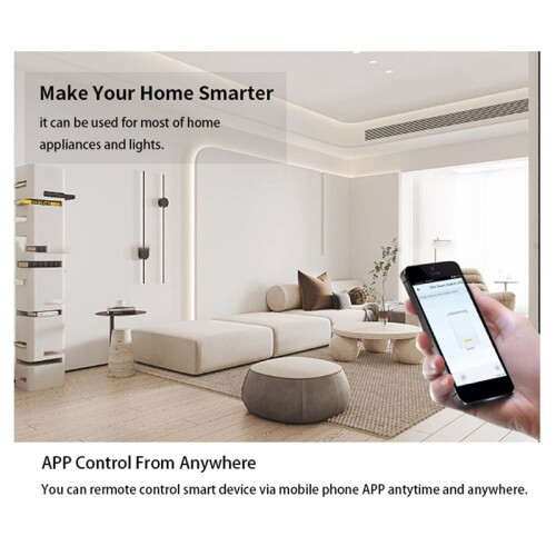 Tuya WIFI   Controller Gate Garage Door Opener 1CH 7-32V TimerInching Self-Locking Relay Module 2
