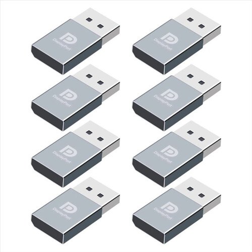 8Pcs 4K DP  Dummy Plug DP Virtual Display Adapter EDID Headless  Emulator  Video Card Cheater