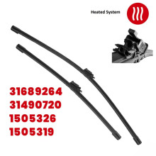 1 Kit de Balais D'Essuie-Glace Avant de Voiture avec Lave-Glace Chauffant 31689264 pour XC60 2018-2023 31490720 31689263