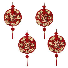 Vietnamese Text Decoration Spring Festival Pendant New Year Decoration Living Room Bow Pendant New Year Fortune