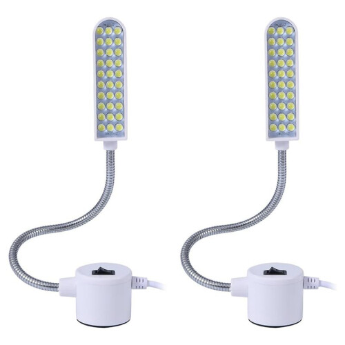 30 LED Sewing Machine Light with Magnetic Base and Flexible Gooseneck, Portable Work Light 2pack EU PLug