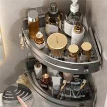 Multi-Layer Bathroom Corner Shelf - Wall-Mounted Storage Rack for Shower Gel, Shampoo, and Bathroom Supplies