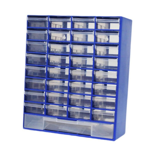 Drawer Storage Cabinet Organizer Container Wall Mounted Garage Organization, Tool Box for Hardware Beads Parts Screws 2