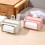 Tissue Storage Box,Study Table Organizer with Draw,Remote Holder Tissue Case with Stationary Organizer Tray B 6