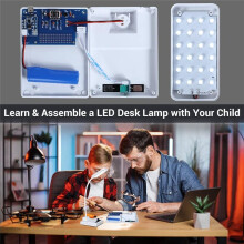 Soldering Practice Kit LED Desk Lamp with Adjustable Brightness, DIY Electronic Soldering Project Kits