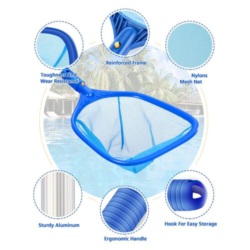 Rede Skimmer para Piscina, para Poste de 1-1/4 Polegadas, Skimmer para Limpeza de Piscinas, Spas, Lagoas e Piscina InfláVel Infantil B 2