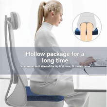 Cuscino Ergonomico In Memory Foam per Ufficio, Cuscino per Sedile Auto e Ufficio, Cuscino Anti Emorroidi, Cuscino per Sedia, Cuscino In Memory Foam