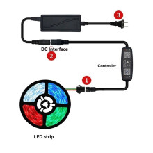 WS2812B LED Controller APP Control Music Controller för SK6812 WS2811 WS2812 LED Pixel Light Strip 12V-24V