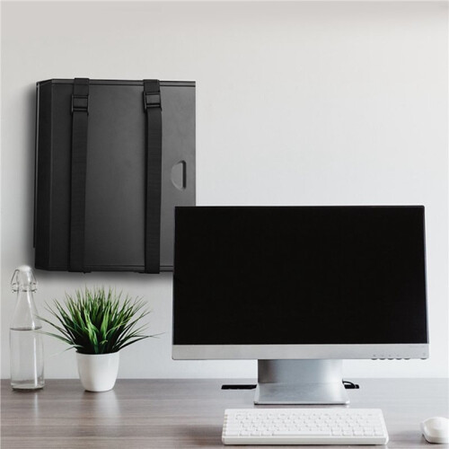 Adjustable PC Case Holder - Under Desk & Wall Mounted CPU Stand, Computer Mainframe Hanger, Host Box Bracket Rack 2