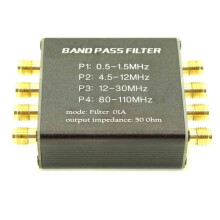 Prefiltro de Radio Malachite BPF, Filtro de Paso de Banda, Conector SMA de 50 Ohmios