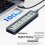M. 2 NVME/NGFF  SSD Enclosure with Display Screen Intelligent Digital Health Detection USB3.2 Gen2 Type-C 10Gbps 6