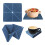 Folding Placemats, Insulation Mats, Tableware Coasters Portable Household Storage Placemats Kitchen Gadgets B 5