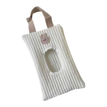 Flip-Top Tissue Box Cartoon Animal Wet Wipes Box Auto Hangende Tas Tissue Rek Opberg Hangende Doos D