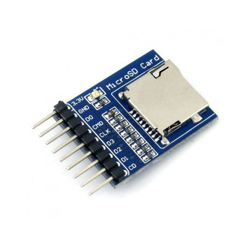 For Micro- (Tf) Card Storage Module Development Board Card Module Card Holder 2.54Mm Pitch For Sdio & Spi Prots 6033965448512