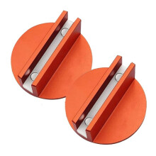 2 Adaptateurs de Cric de Soudure par Pincement, Protecteur de Rail de Cadre Magnétique Rainuré en Aluminium Universel, Coussinets de Support de Cric