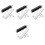 4Ensembles Plaques Cache Trous Renforts Métal ABS Pour Porte Argent 5
