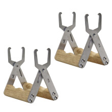 4Pièces Pince Cadre Apicole Acier Manche Bois Protection