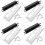 4Ensembles Plaques Cache Trous Renforts Métal ABS Pour Porte Argent 7
