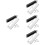 4Ensembles Plaques Cache Trous Renforts Métal ABS Pour Porte Argent 8