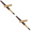 2Pièces Stylos Plume Bois Marron Élégante Usage 8
