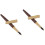 2Pièces Stylos Plume Bois Marron Élégante Usage 6
