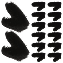 100Pièces Bois Cerf DIY Bandeau Décor Noir Matériel Pour Coiffure