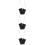 3Ensembles Pieds Polyester Bois Fer Portable Noir Élégant 9