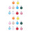 20Pièces Supports Bois Rond Coloré Usage Bébé 5