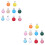 20Pièces Supports Bois Rond Coloré Usage Bébé 6