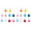 20Pièces Supports Bois Rond Coloré Usage Bébé 2