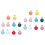 20Pièces Supports Bois Rond Coloré Usage Bébé 4