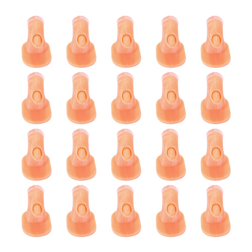 40Pièces Doigts Factice Khaki Portable Pour Nail Art
