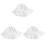 3Pièces Bonnets Bébé Blancs Accessoires Été Confortables 2