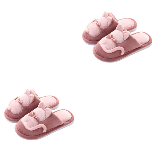 2Paires Enfants Coton Pastèque Hiver Antidérapants 2