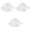3Pièces Bonnets Bébé Blancs Accessoires Été Confortables 3