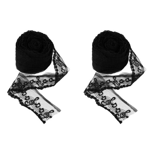 2Pièces Dentelle Brodée Bordure Pour DIY Décoration 2