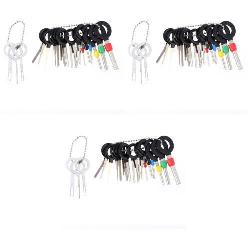3Pièces Outil Extraction Broche Noir Pour Connecteurs Auto Terminal 2