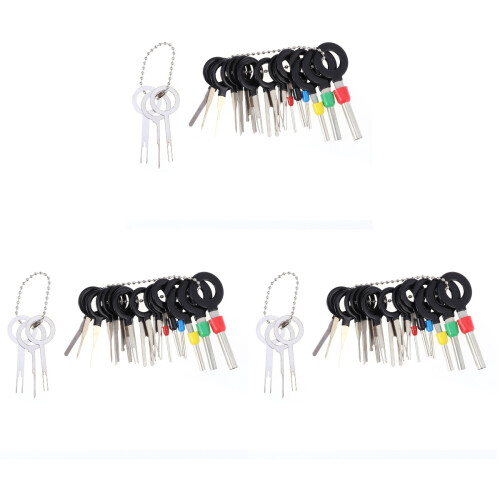3Pièces Outil Extraction Broche Noir Pour Connecteurs Auto Terminal 1