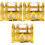 3Pièces Coffres Dorés Boîte Rangement Jouet Décor 3