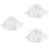 3Pièces Bonnets Bébé Blancs Accessoires Été Confortables 6
