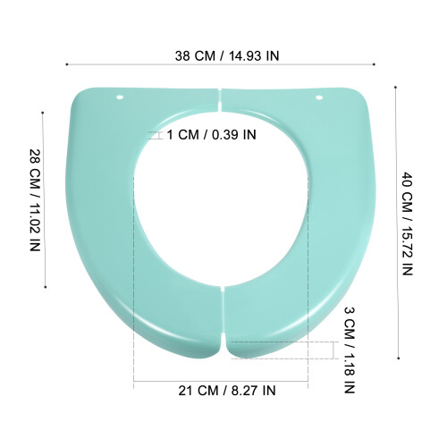 2Pièces Coussin De Siège De Portable Vert En PP Pour Voyages 1