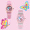 2Pièces Enfants Silicone Cartoon Quartz Étanche 5