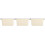 3Pièces Plastiques Beige Empilables Pour Rangement Bureau 4