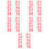 Red Race Bibs Number Display Polyester Cotton Material 8