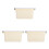 3Pièces Plastiques Beige Empilables Pour Rangement Bureau 8