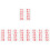 Red Race Bibs Number Display Polyester Cotton Material 7