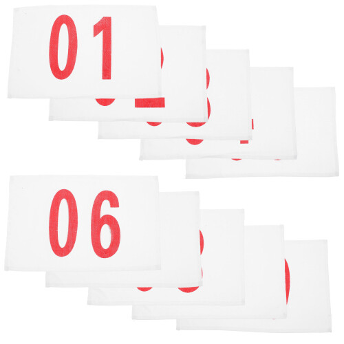 Red Race Bibs Number Display Polyester Cotton Material 1