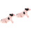 2Pcs Yellow Plastic Pig Models for Imaginative Play Decor 6