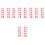 Red Race Bibs Number Display Polyester Cotton Material 6